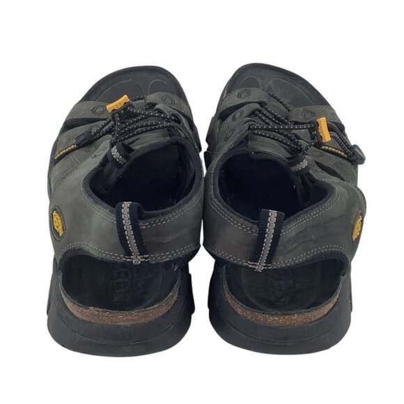 Keen Mens Black Leather Outdoor Sandals Size 13 Made In China